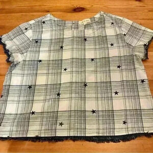 Cloth & Stone anthropologie Boho Stars & Stripes
Short Sleeve Top size M